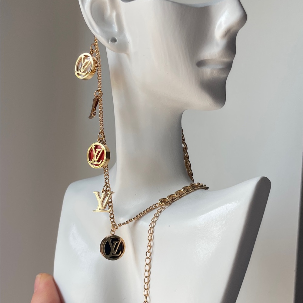 Gold-tone Logo Drop bracelet - Luxury Inspired